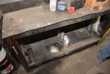 Shop-built Steel Workbench; Approx. 5-1/2'x3'x18