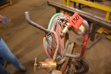 Rubber-Wheeled Oxyacetylene Torch Cart w/Olson Regulator; No Bottle