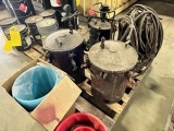 Group of 4 Paint Air Pots w/Tank Liners
