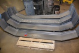 1 Lot of 14 Pieces of 10 Ga. Hard Channel Dump Box Fenders, 9-1/4