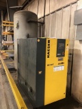 Kaeser AS30T Rotary Compressor w/4341 Load Hrs. and Approx. 250 Gal. Tank; To be Removed.