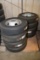 1 Lot of 8 Contender 10-Ply 235/80 R16 Tires w/Dual Wheels