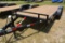 HP Trailers 18' Tilt Bed Trailer w/Manual Tilt, Tandem 5K Axles, Wood Floor, 2-5/16