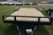 HP Trailers 16'+2' Heavy Duty Flatbed Trailer w/Tandem 3500 lb. Axles, Pull Out Ramps, Wood Floor, 2