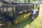 HP Trailers 14' Single Cylinder Scissor Hoist Dumpbox Trailer w/Tandem 8K Axles, Steel Floor, 15