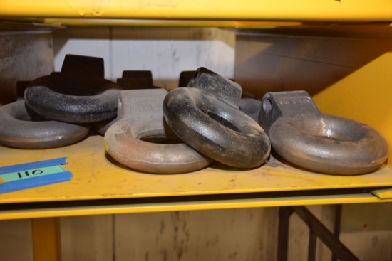 1 Lot of 10 Pintle Trailer Hitch Rings; 7 to 10 Ton Capacity