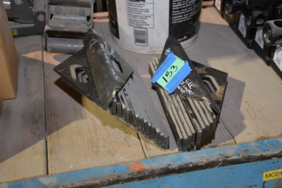 1 Lot of 25 Gusset Plates for Gooseneck Couplers including 15 Driver Side and 10 Passenger Side
