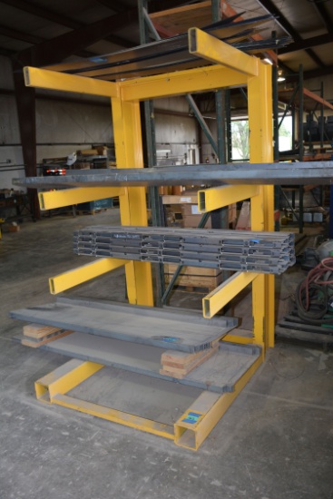 4-Shelf Cantilever Rack; 8'x52"x4'; RACK ONLY