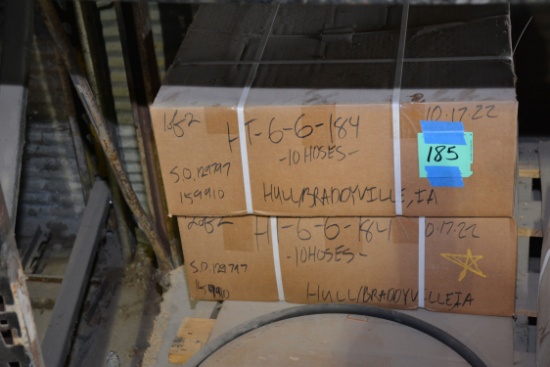 2 Boxes - 3/4" Hydraulic Hose; 10 Pieces/Box; 184" Length; 2xBid