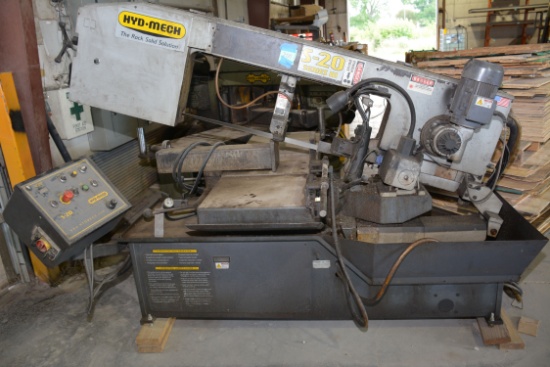 Hyd-Mech S20 Series III 2 or 3 Phase Commercial Band Saw w/Laser Light; Works; Item in use until pla