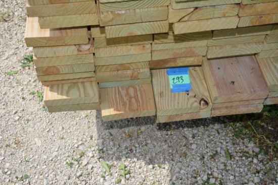 1 Lot of 48 Pieces 2"x8"x24' Treated Lumber