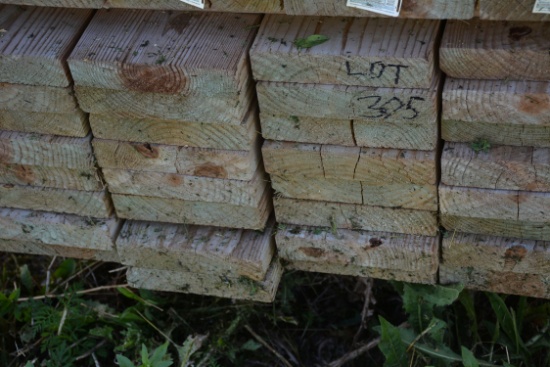 1 Lot of 48 Pieces 2"x8"x12' Treated Lumber