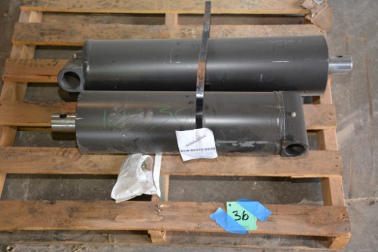 2 Large Capacity Hydraulic Hoist Cylinders; As Is