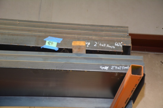 1 Lot of 11 Solid Side Trailer Fronts including 7 - 2'x66-1/4" and 4 - 2'x76-1/4"