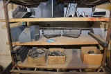 1 Lot Steel End Caps, Light Brackets, 2-Case Swivel Jack Weights, and Parts for Box Trailers w/Shelf