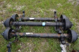 1 Lot of 3 Drum Brake Axles 10k lb. 46