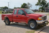 2002 Ford 2-Door Extended Cab Pickup w/7.3 Diesel Motor, 4WD, Gooseneck Hitch, and Brake Controller.