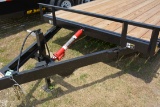 HP Trailers 18' Tilt Bed Trailer w/Manual Tilt, Tandem 3500 lb. Axles, Wood Floor, 2-5/16