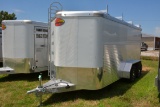 Sundowner Cargo Contractor 16' Aluminum Enclosed Trailer w/Tandem 3500 lb. Axles, Wood Floor, Right