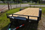 HP Trailers 20' Tilt Bed Trailer w/Electric Tilt, Tandem 5K Axles, Wood Floor, Winch Plate, 2-5/16