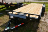 HP Trailers 20' Tilt Bed Trailer w/Electric Tilt, Tandem 5K Axles, Wood Floor, Winch Plate, 2-5/16