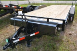 HP Trailers 20' Tilt Bed Trailer w/Electric Tilt, Tandem 7K Axles, Drive Over Fenders, Wood Floor, O