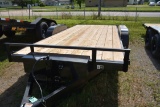 HP Trailers 18' Tilt Bed Trailer w/Electric Tilt, Wood Floor, 2-5/16