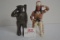 Pair of Metal and Iron Still Sailor and Indian Bank