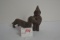 Iron Gnome and Dachshund Dog