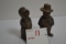 Pair of Brass Pioneer Figurines; 3-1/2