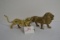Brass Lion and Tiger