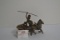 Roman Chariot and Horse Iron Toy
