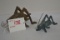 Pair of Cast Iron Grasshopper Figurines