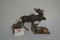 Group of 3 Figurines including 1 Large Moose
