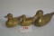 Trio of Brass Ducks