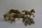 Group of 6 Brass Misc. Horses