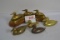 Group of 5 Brass Paperweights and Desk Display Ducks
