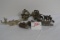 Group of 6 Brass and Metal Ships