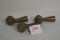 Group of 3 Brass Clawfooted Eagle Table Feet