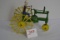 Shopmade John Deere Tractor w/Farmer; Made of Bolts and Sparkplugs