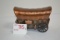 Brass-Colored Metal Nodaway Valley Bank, Maryville, MO, Covered Wagon Bank; No Key