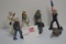 Group of Vintage Cast Iron Military Toy Figurines
