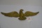 Vintage Brass Wall-Mount Eagle; 17