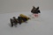 Brass-Colored Cannon and Saddle Pencil Sharpener Souvenirs and Brass and Cast Cannon