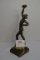 Paul Hersel? Nude Dancer Metal Statue; 10-1/2