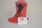 Vintage 1950s Roy Rogers Red Cowboy Boot Bank