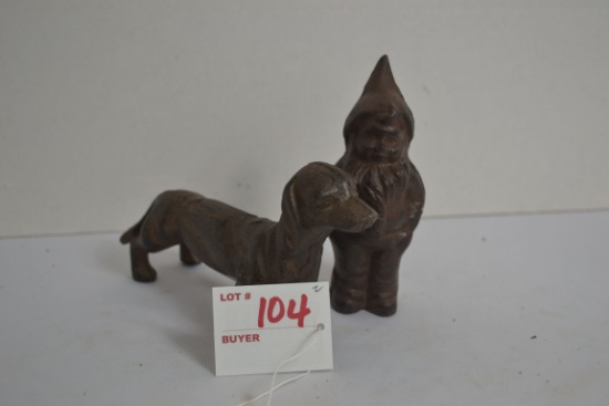 Iron Gnome and Dachshund Dog