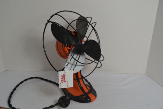 Vintage Desk Fan Painted Harley Davidson Colors