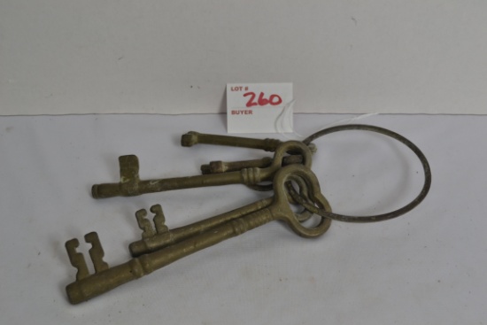 1 Lot of Metal Contemporary Jail Keys