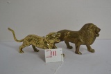 Brass Lion and Tiger